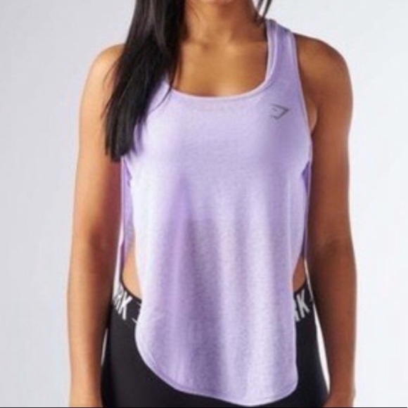 GymShark breeze vest soft lilac purple tank top workout gear XS/SM tank …​ - Picture 4 of 8